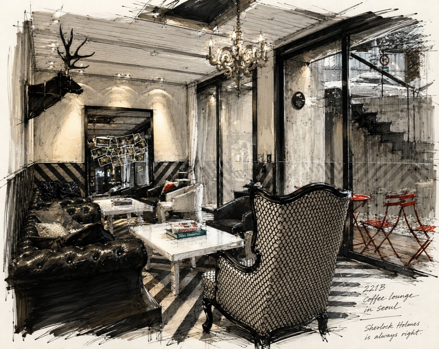 221B in seoul  interior project image 15