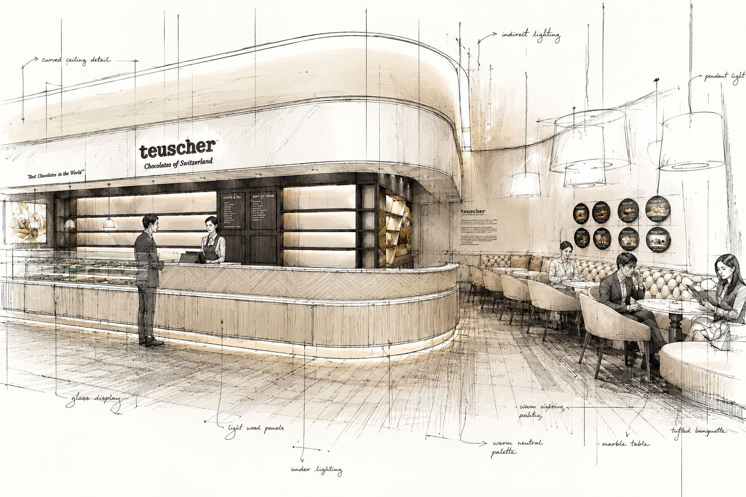Teuscher COEX Chocolatier Store  interior project image 3
