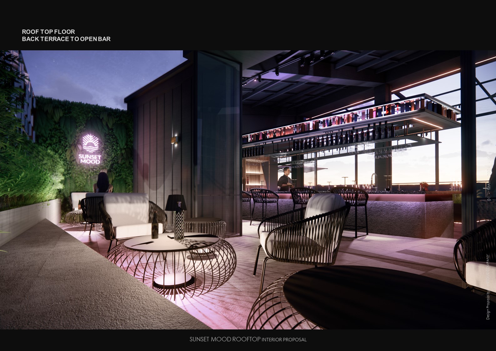ITAEWON ROOFTOP BAR LOUNGE interior project image 5