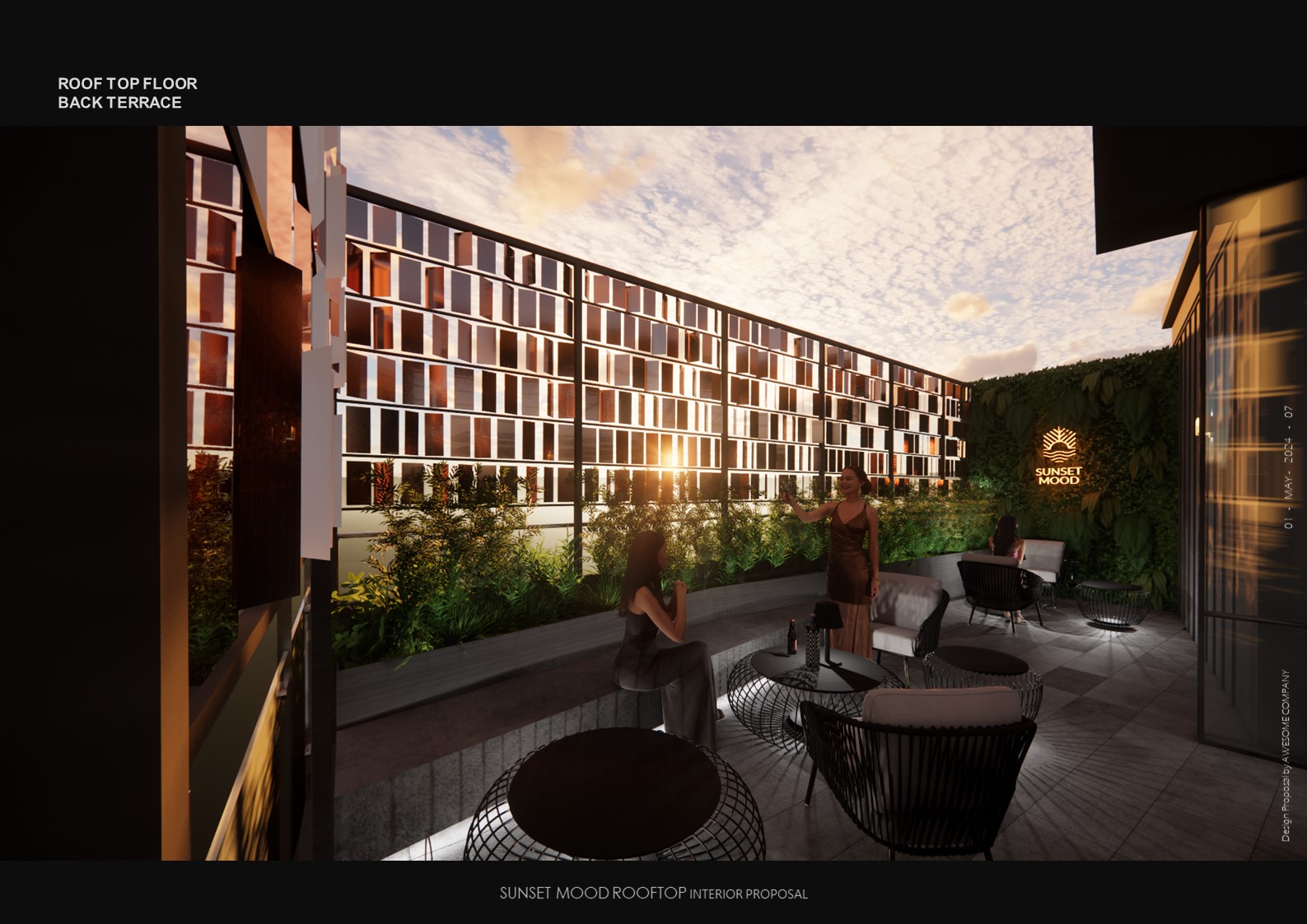 ITAEWON ROOFTOP BAR LOUNGE interior project image 6