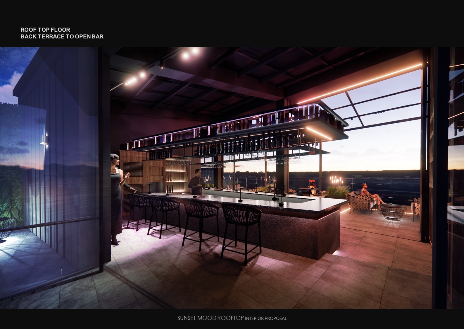 ITAEWON ROOFTOP BAR LOUNGE interior project image 4
