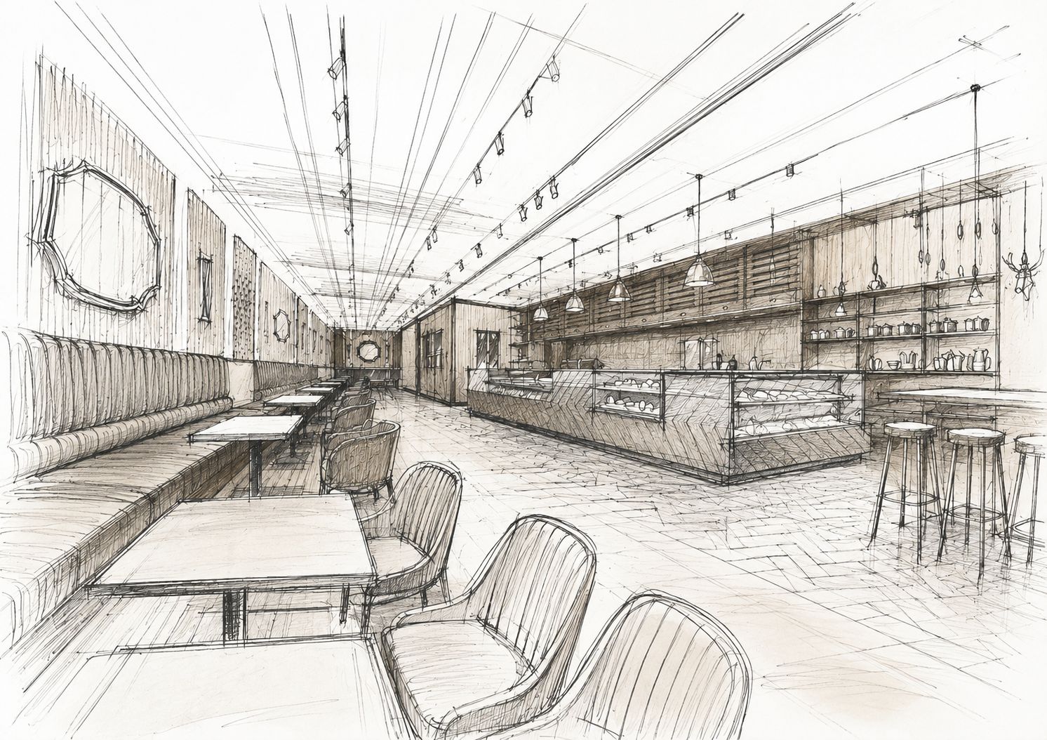 Hunts Man Cafe interior project image 10